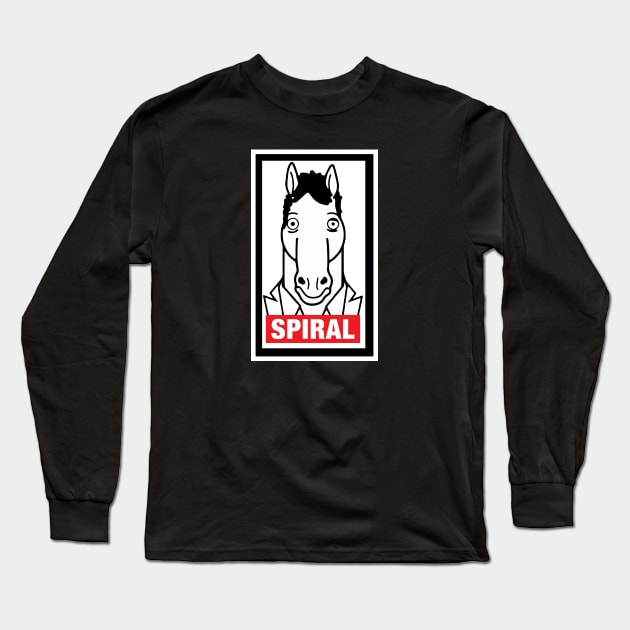 Spiral Bojack Long Sleeve T-Shirt by WMKDesign